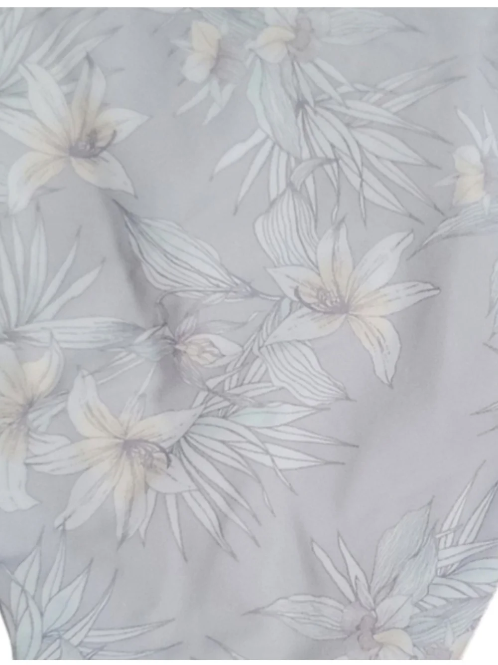 La Hearts Floral Bikini Bottoms in Light Gray and Cream